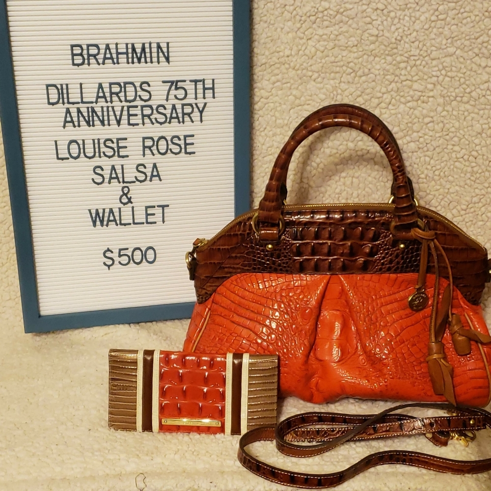 Brahmin Limited Edition Louise Rose and Wallet